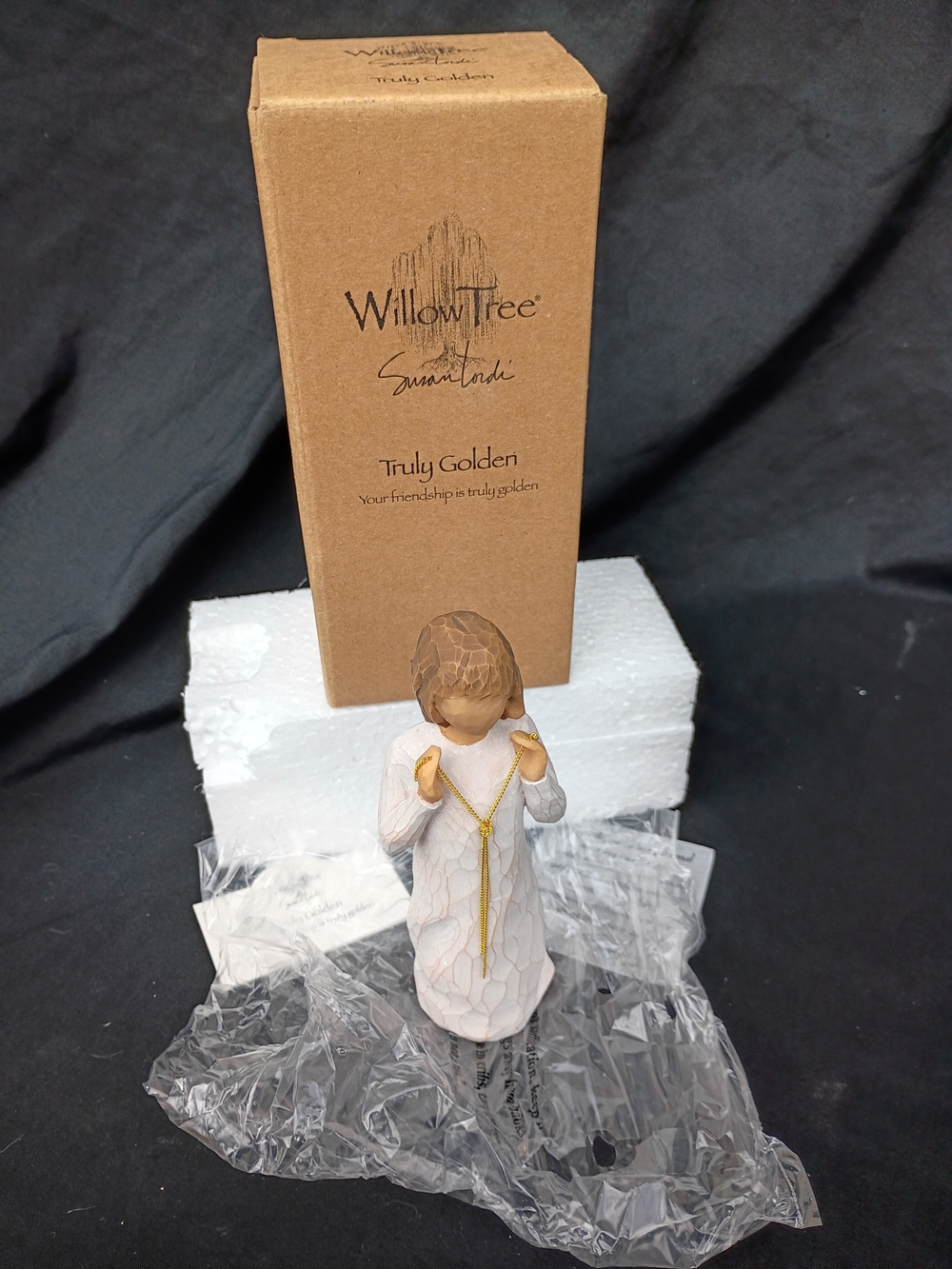 Willow Tree Truly Golden Figurine Demdaco 2008 Susan Lordi 5.25'' Tall Orig. Box